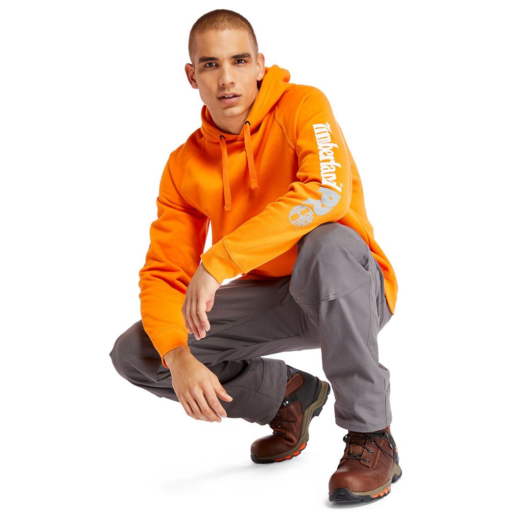 Sudadera Timberland Hombre Pro® Hood Honcho Sport Hoodie Naranjas - Chile XLG-295346